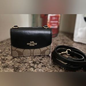 Coach Mini Crossbody Card Case / Wallet